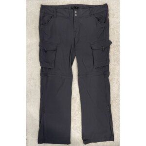 Prana Charcoal Cargo Straight Leg Pants